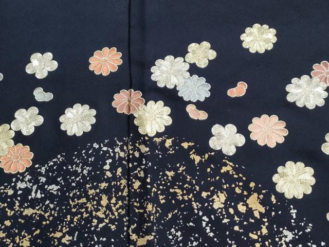 平和屋着物●訪問着　駒刺繍　舞花文　金銀彩　正絹　逸品　CABI2016yc