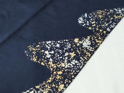 平和屋着物●訪問着　駒刺繍　舞花文　金銀彩　正絹　逸品　CABI2016yc
