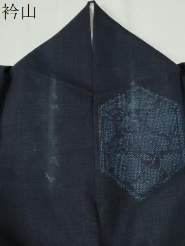 平和屋着物●本場結城紬　重要無形文化財　100亀甲　飛び亀甲柄　亀甲草花文　正絹　逸品　CABI2018yc