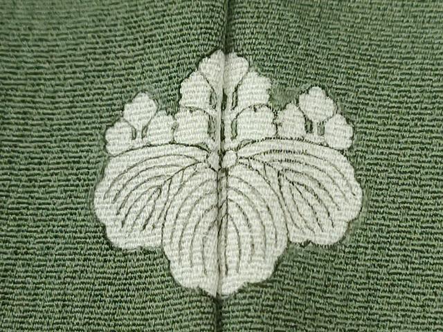 平和屋着物●豪華色留袖　人物風景地紋　松葉色　正絹　逸品　CABI2024yc