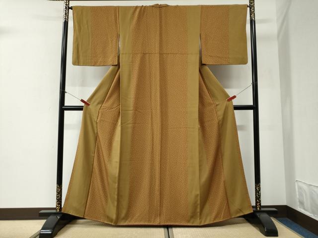 平和屋着物●上質な小紋　立涌舞花文　正絹　逸品　CABI2026yc
