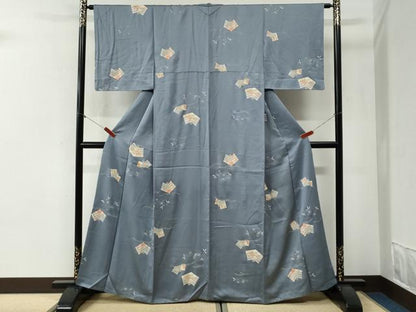 平和屋着物●上質な小紋　吉祥花唐草文　金彩　正絹　逸品　CABI2027yc