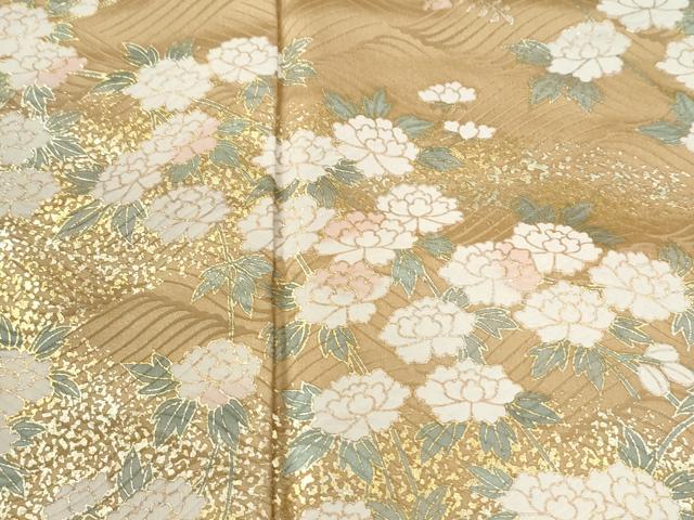 平和屋着物●訪問着　立波舞花文　金彩　正絹　逸品　CABI2029yc