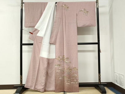 平和屋着物●訪問着　浜松舟文　暈し染め　金彩　正絹　逸品　CABI2031yc