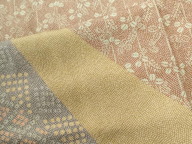 平和屋着物●訪問着　宝尽くし草花文　正絹　逸品　CABI2034yc