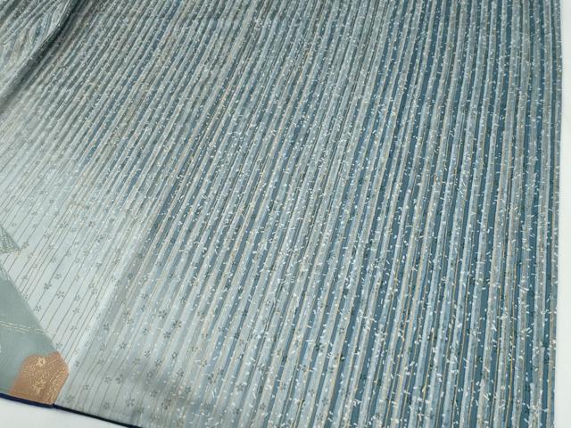 平和屋着物●訪問着　刺繍　吉祥枝垂れ花文　暈し染め　金彩　正絹　逸品　未使用　CABI2035yc