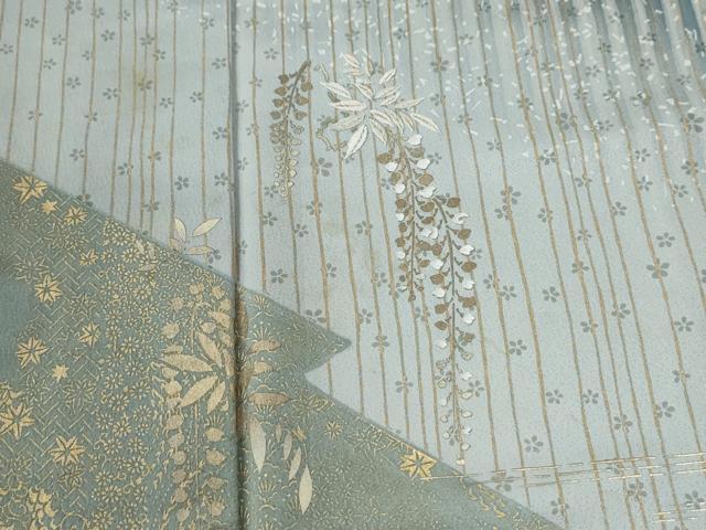 平和屋着物●訪問着　刺繍　吉祥枝垂れ花文　暈し染め　金彩　正絹　逸品　未使用　CABI2035yc