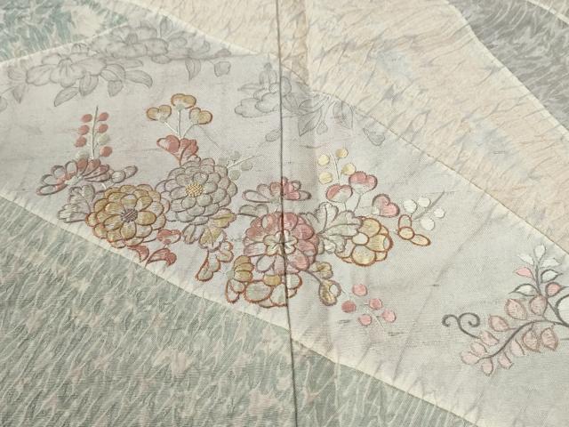 平和屋着物●訪問着　紬地　辻が花　杢目絞り　正絹　逸品　CABI2040yc