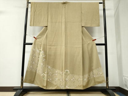 平和屋着物●豪華色留袖　変わり市松更紗花唐草文　金彩　正絹　逸品　CABI2043yc