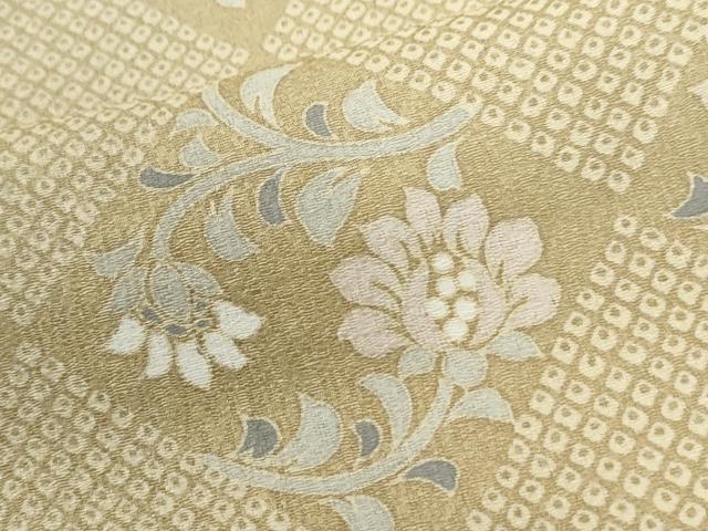 平和屋着物●豪華色留袖　変わり市松更紗花唐草文　金彩　正絹　逸品　CABI2043yc
