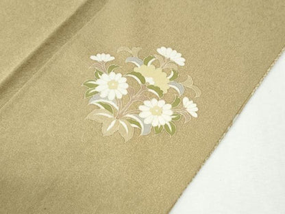 平和屋着物●豪華色留袖　変わり市松更紗花唐草文　金彩　正絹　逸品　CABI2043yc