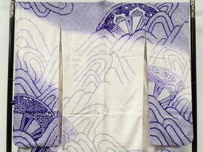 平和屋着物●豪華振袖　総絞り　片輪車花唐草文　暈し染め　正絹　逸品　CABI2045yc