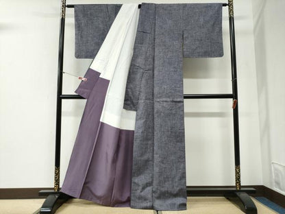 平和屋着物●上質な紬　霞文　正絹　逸品　未使用　CABI2049yc