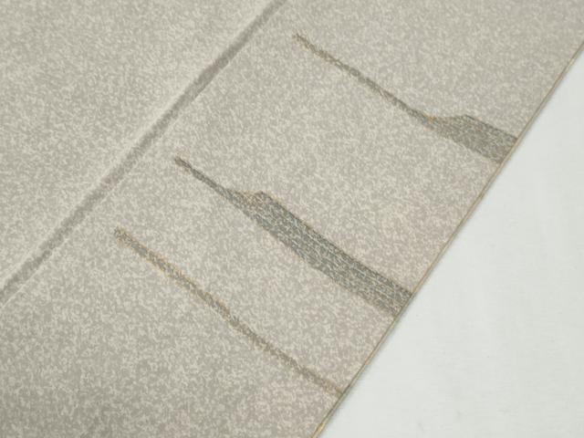 平和屋着物●石川県指定無形文化財　牛首紬　白山工房　手織り　訪問着　霞箔散らし　金彩　正絹　逸品　CABI2064yc