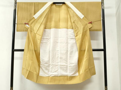 平和屋着物●長襦袢　無双仕立て　色無地　玉蜀黍色　やまと誂製　正絹　逸品　CABI2067yc