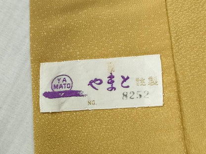 平和屋着物●長襦袢　無双仕立て　色無地　玉蜀黍色　やまと誂製　正絹　逸品　CABI2067yc