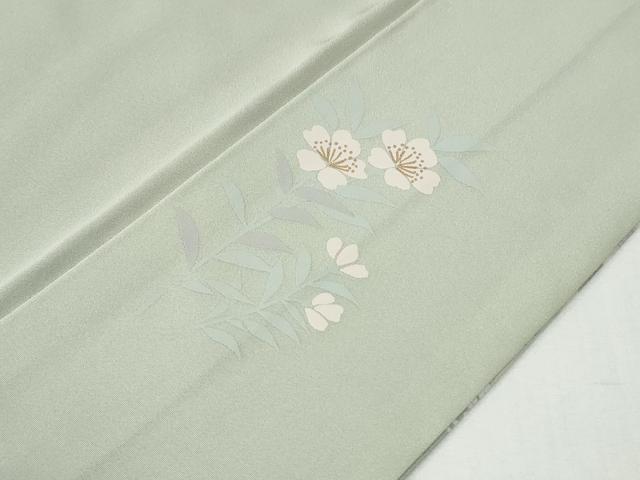平和屋着物●訪問着　牡丹花文　暈し染め　金彩　ロング丈　正絹　逸品　CABI2076yc