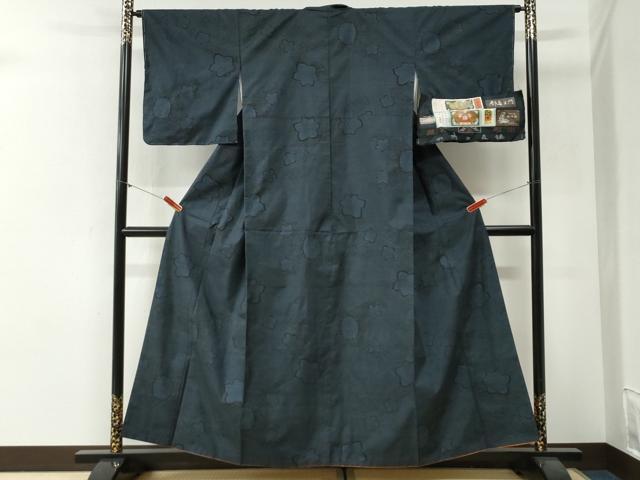 平和屋着物●都喜ヱ門　本場大島紬　7マルキ　泥染め　垣根の里　藤絹織物謹製　証紙付き　正絹　逸品　未使用　CABI2077yc