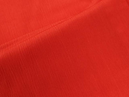 平和屋着物●振袖用長襦袢　無双仕立て　色無地　深緋色　正絹　逸品　CABI2078yc