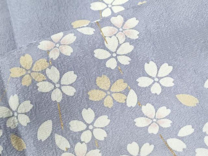 平和屋着物●訪問着　舞桜文　暈し染め　金彩　正絹　逸品　未使用　CABI2089yc