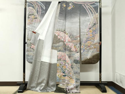 平和屋着物●豪華振袖　作家物　辻が花　絞り　暈し染め　京都きもの友禅扱い　正絹　逸品　CABI2100yc