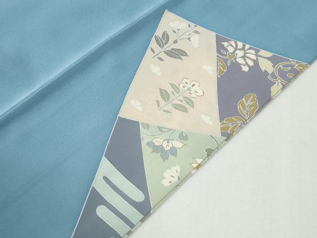 平和屋着物●訪問着　駒刺繍　吉祥花唐草文　金彩　ロング丈　正絹　逸品　CABI2104yc
