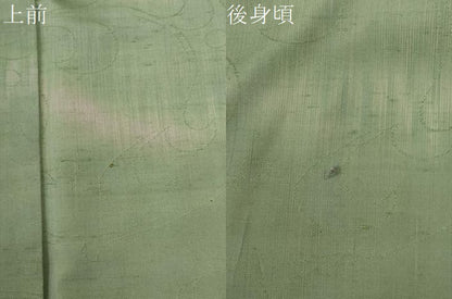平和屋着物●絲藝苑　上島洋山　紬　唐草文　さが美扱い　正絹　逸品　CABI2105yc