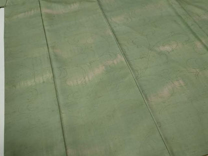平和屋着物●絲藝苑　上島洋山　紬　唐草文　さが美扱い　正絹　逸品　CABI2105yc