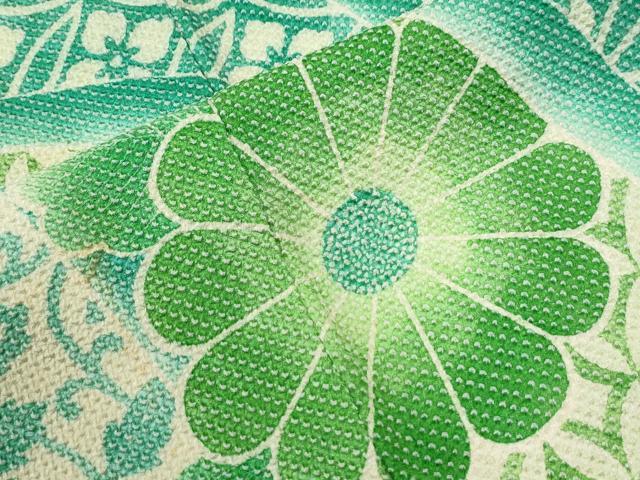 平和屋着物●名門　藤娘きぬたや・総絞り　振袖　花唐草文　正絹　逸品　CABI2106yc