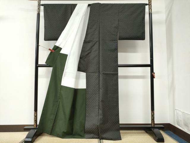 平和屋着物●本場大島紬　吉祥文　正絹　逸品　CABI2108yc