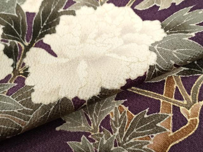 平和屋着物●訪問着　枝牡丹　正絹　逸品　CABI2112yc