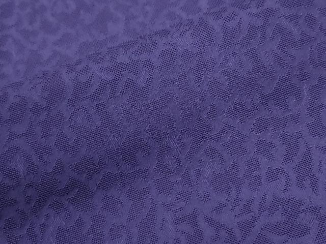 平和屋着物●上質な色無地　唐草地紋　深紫色　正絹　逸品　CABI2113yc