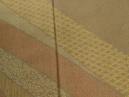 平和屋着物●訪問着　江戸小紋　鮫小紋柄　吉祥花文　正絹　逸品　CABI2116yc