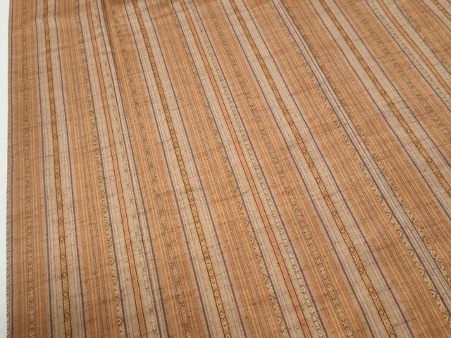 平和屋着物●上質な紬　献上　反端付き　正絹　逸品　CABI2119yc