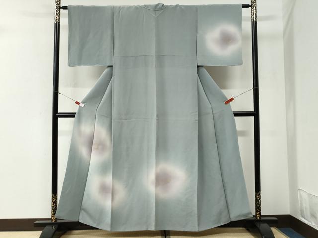 平和屋着物●訪問着　舞花文　暈し染め　金彩　鬼しぼ縮緬　正絹　逸品　未使用　CABI2128yc
