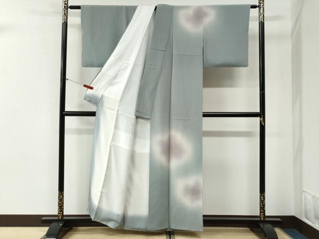 平和屋着物●訪問着　舞花文　暈し染め　金彩　鬼しぼ縮緬　正絹　逸品　未使用　CABI2128yc