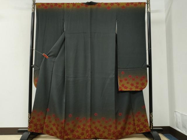 平和屋着物●豪華振袖　舞桜文　正絹　逸品　CABI2131yc