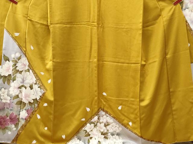 平和屋着物●豪華振袖　草花文　金彩　正絹　逸品　CABI2134yc