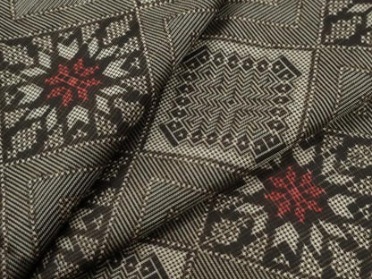 平和屋着物●本場大島紬　龍郷絣　正絹　逸品　CABI2135yc