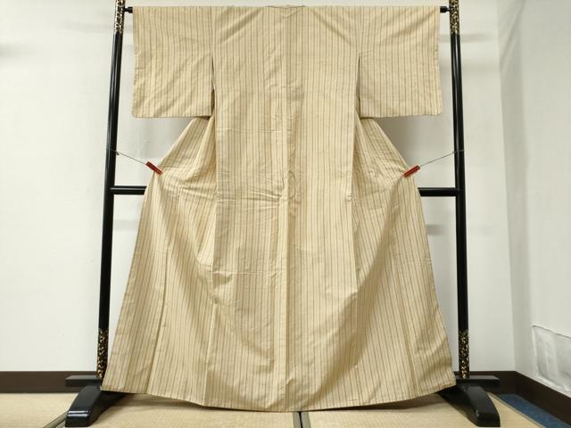 平和屋着物●上質な紬　間道　正絹　逸品　CABI2142yc