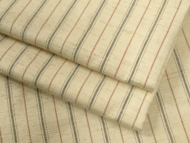 平和屋着物●上質な紬　間道　正絹　逸品　CABI2142yc