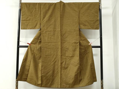 平和屋着物●男性　紬　網代織　正絹　逸品　CABI2143yc
