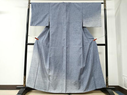 平和屋着物●訪問着　紬地　霰文　正絹　逸品　CABI2144yc