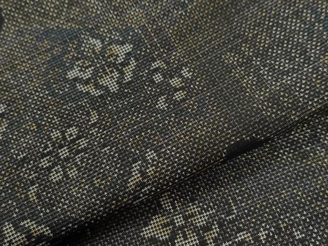 平和屋着物●本場大島紬　9マルキ　亀甲重ね花唐草文　正絹　逸品　未使用　CABI2160yc