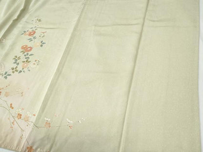 平和屋着物●訪問着　流水枝花文　暈し染め　金彩　正絹　逸品　CABI2161yc