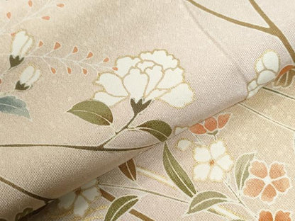 平和屋着物●訪問着　流水枝花文　暈し染め　金彩　正絹　逸品　CABI2161yc