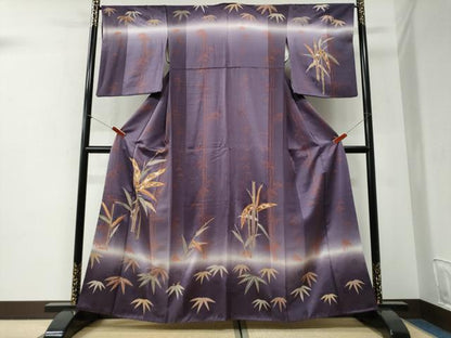 平和屋着物●訪問着　駒刺繍　松竹梅　暈し染め　金彩　鈴乃屋扱い　正絹　逸品　CABI2165yc