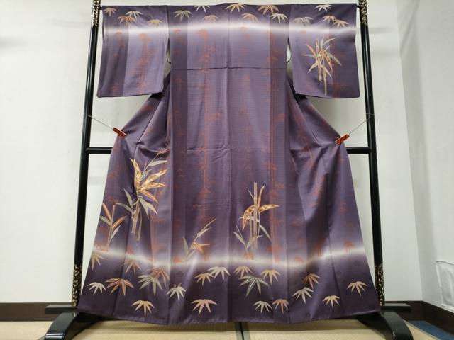 平和屋着物●訪問着　駒刺繍　松竹梅　暈し染め　金彩　鈴乃屋扱い　正絹　逸品　CABI2165yc