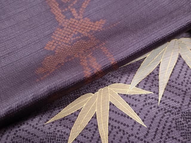 平和屋着物●訪問着　駒刺繍　松竹梅　暈し染め　金彩　鈴乃屋扱い　正絹　逸品　CABI2165yc