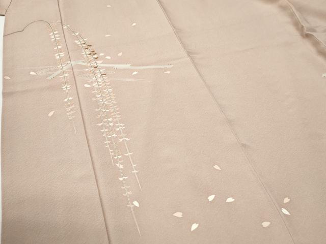 平和屋着物●訪問着　駒刺繍　枝垂れ花文　正絹　逸品　CABI2174yc